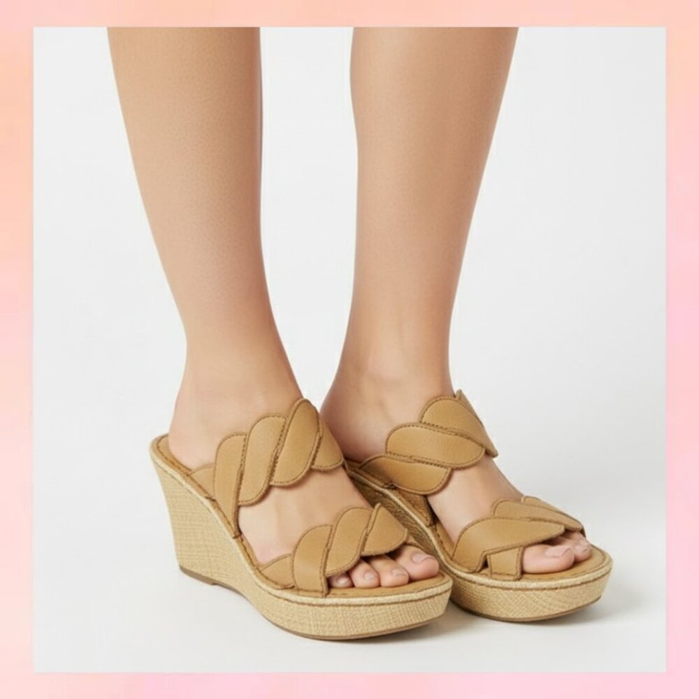 B.O.C Cute Sandal Woman's Wedges Size 9